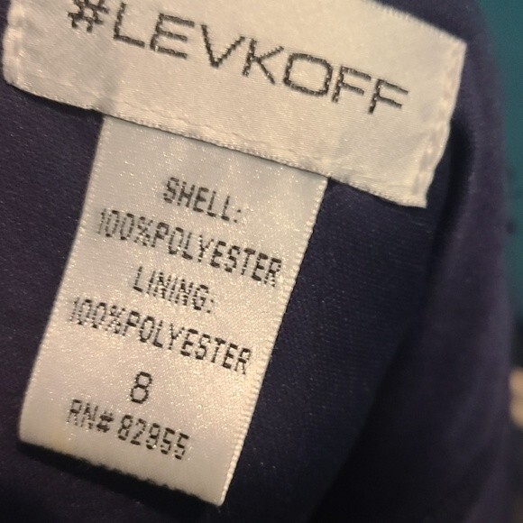 Bill Levkoff Navy Blue Spaghetti Strap Maxi Dress - Picture 4 of 4